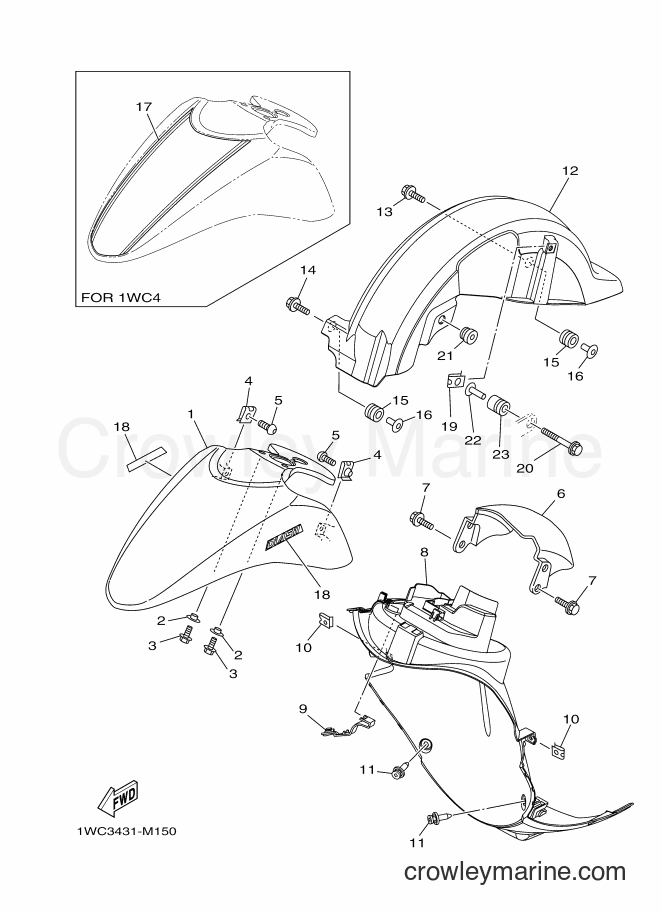 Yamaha Motors XC115S (1WC3) [010] - FENDER