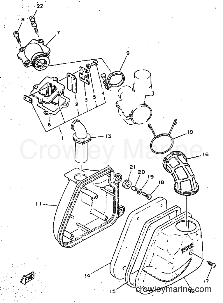 1998 Scooter YN50 - YN50 (5BV1) [010] - INTAKE