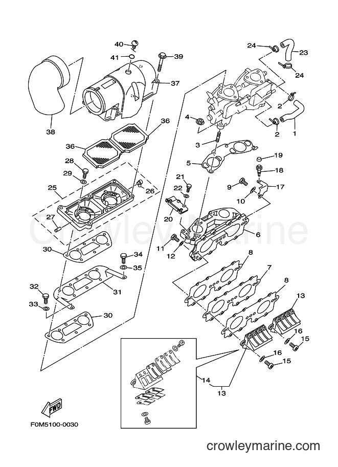 Yamaha Motors JET FOR XL700 (67E5) [02D] - INTAKE