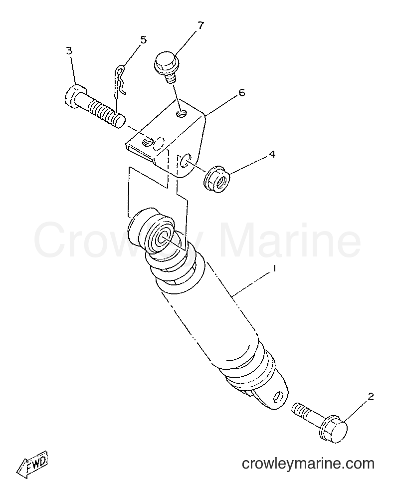 1996 Scooter YA50M - YA50M (3UG1) [999] - REAR SUSPENSION