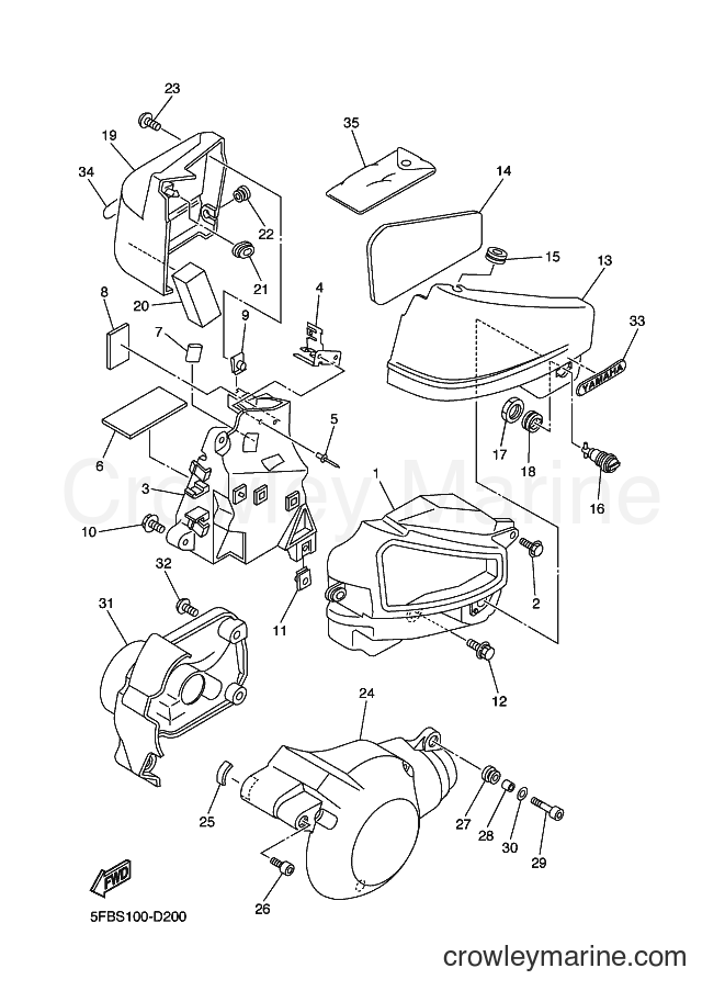 Yamaha Motors XVS650 (5FBU) [010] - SIDE COVER