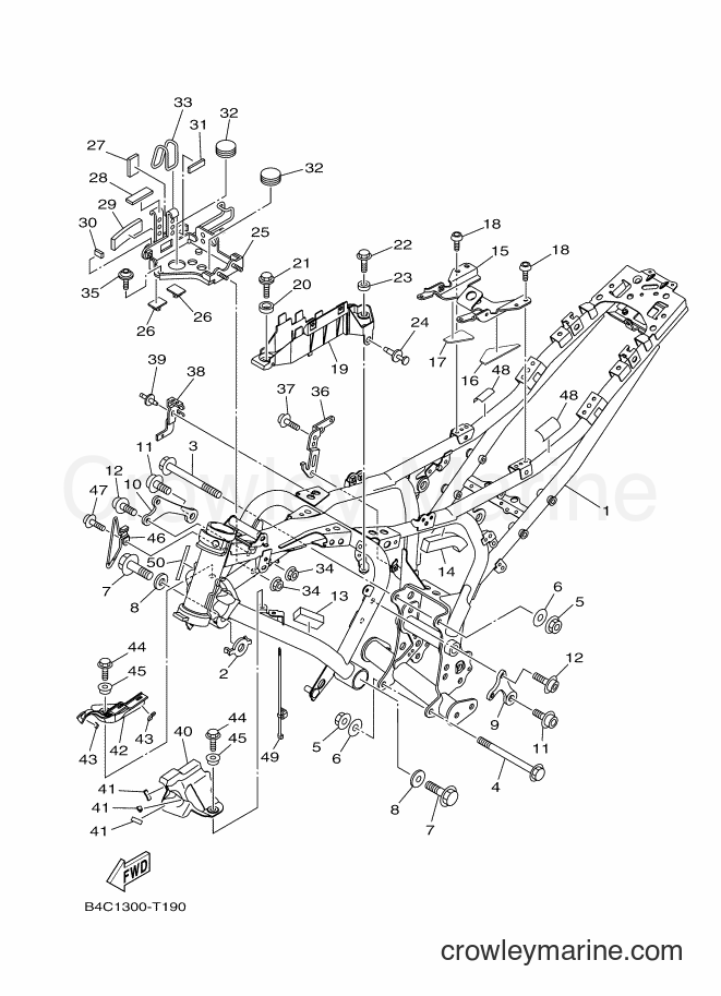 2018 Street Bike MT-07A - MT-07A (B4C6) [010] - FRAME