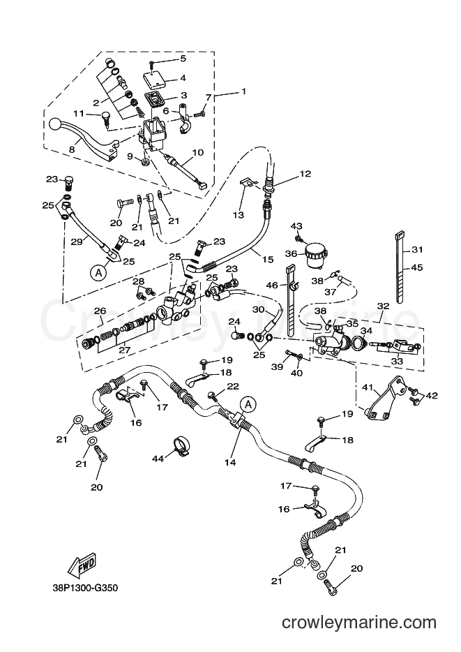 2008 ATV YFM350FWA - YFM350FWA (38P1) [030] - FRONT MASTER CYLINDER