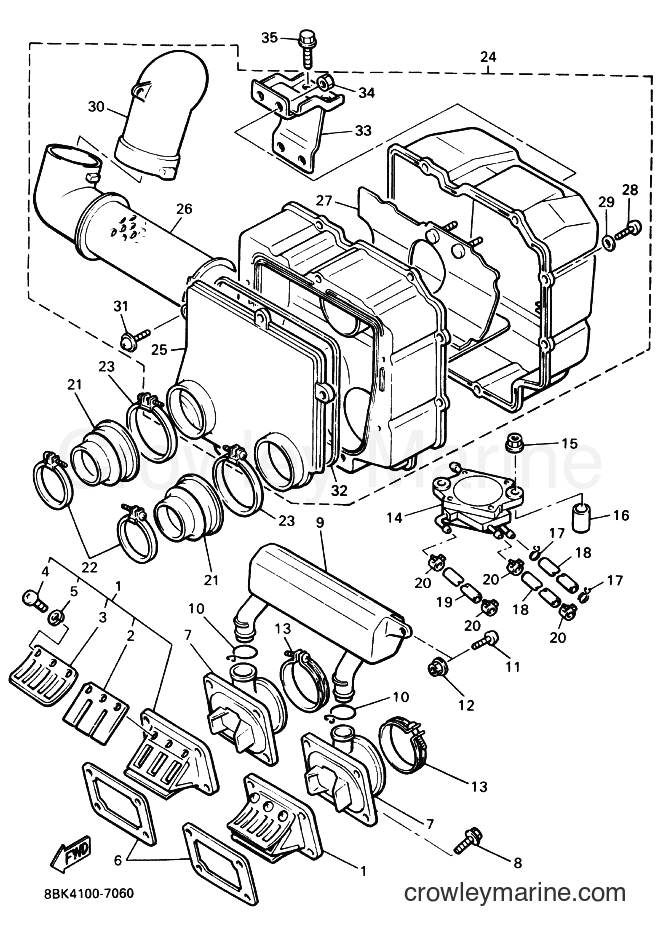 Yamaha Motors VT480 (8BK5) [020] - INTAKE