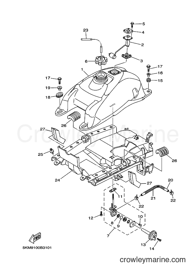 2003 ATV YFM660FWA - YFM660FWA (5KMB) [010] - FUEL TANK