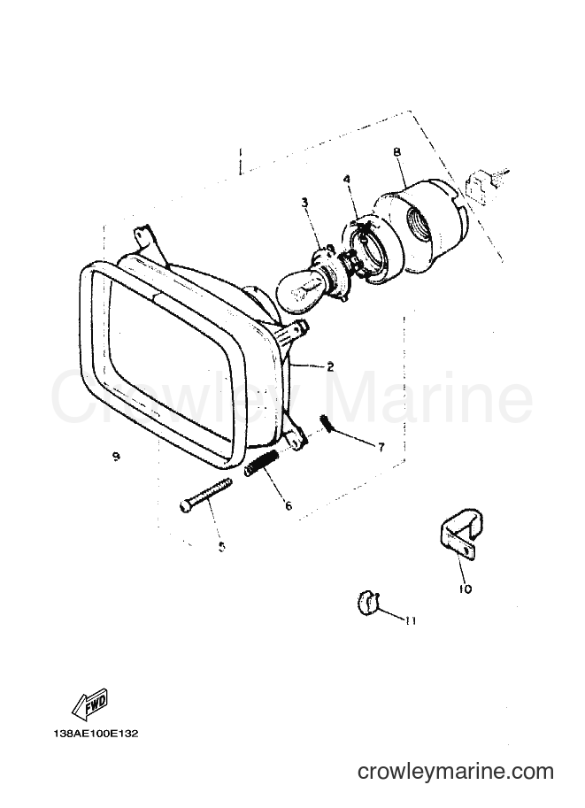 Yamaha Motors BR250 (8AE1) [020] - HEADLIGHT