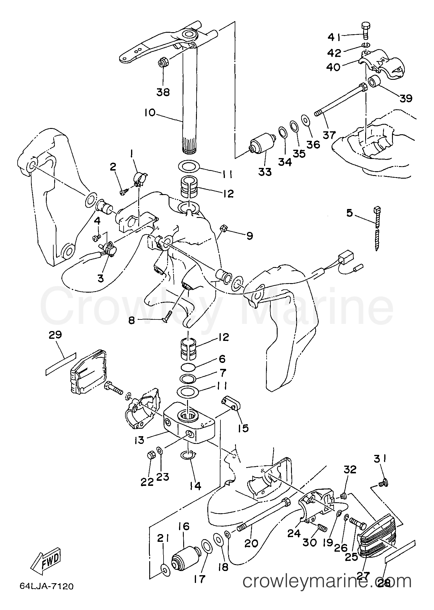 Yamaha Motors P200TLRV - BRACKET 2
