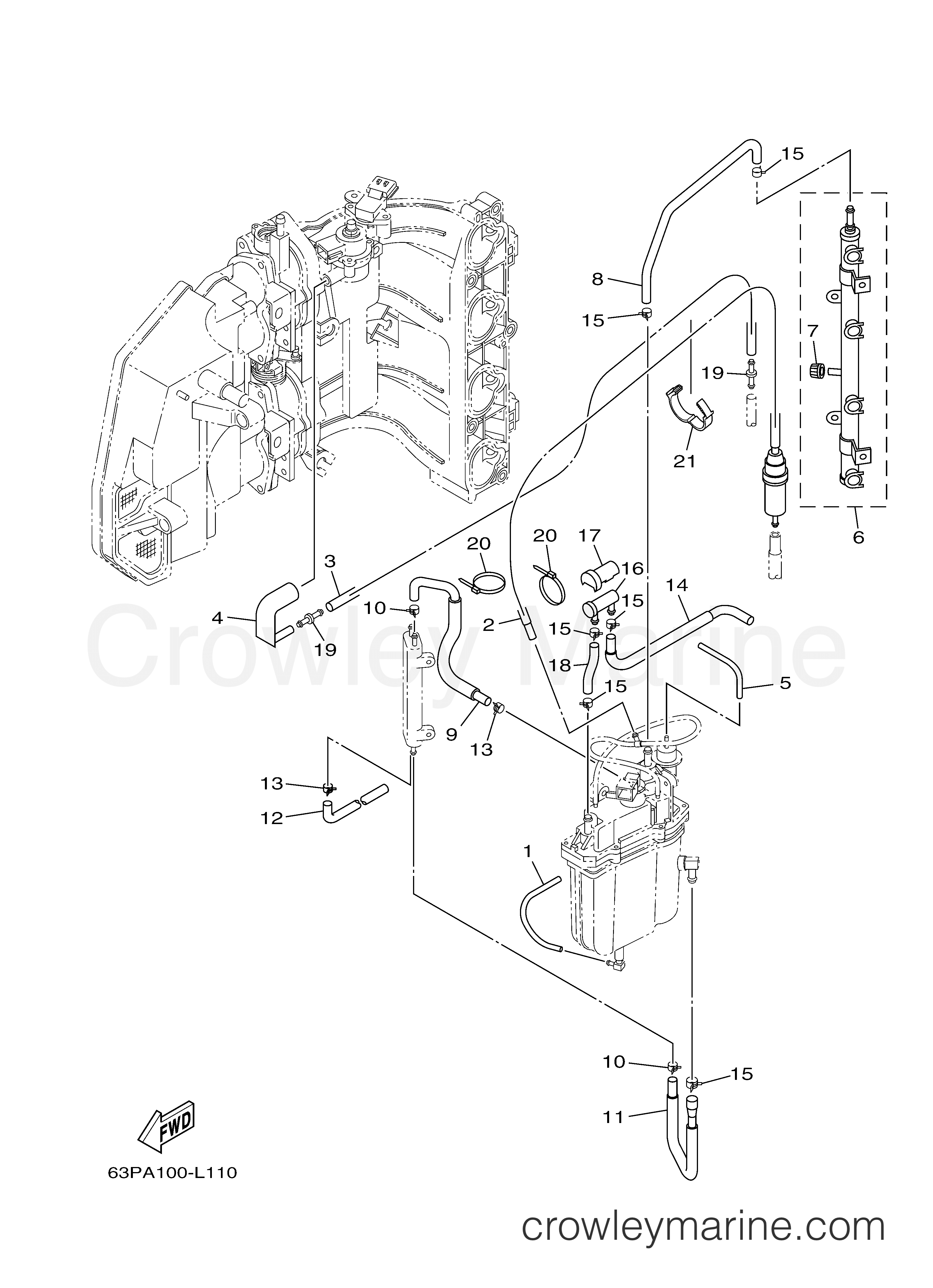 Yamaha Motors LF150XA - FUEL INJECTION PUMP 2