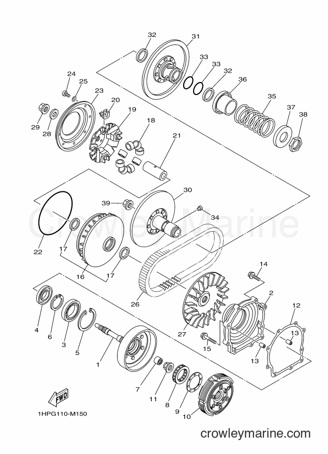 2014 ATV YFM550FWAD - YFM550FWAD (2LB9) [010] - CLUTCH