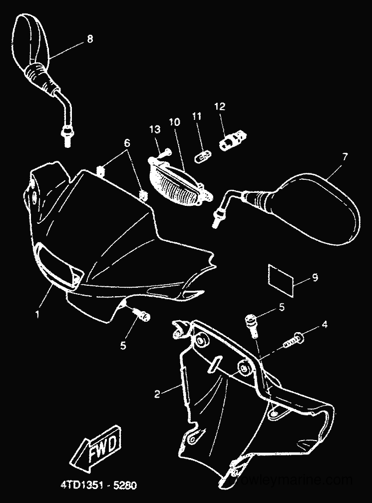 2000 Scooter CW50RS - CW50RS (5JK3) [010] - COWLING 1