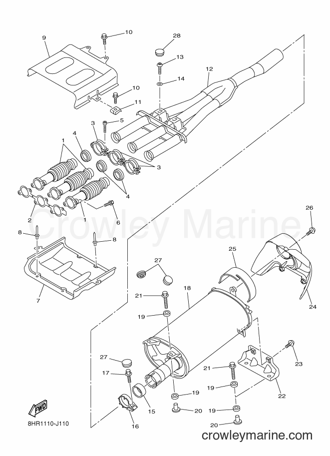 Yamaha Motors RFX10RSS (8HK6) [030] - EXHAUST