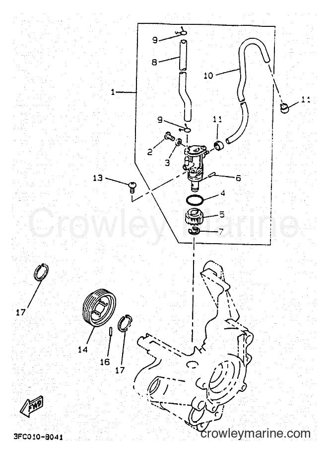 1994 Scooter CW50 - CW50 (4FG4) [010] - OIL PUMP