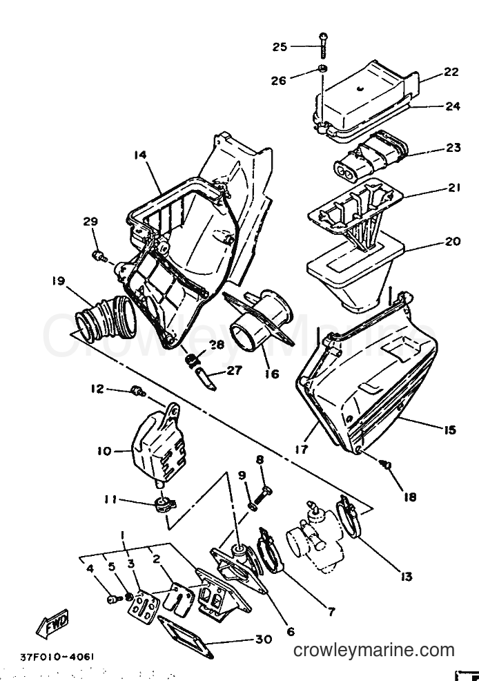 1987 Dirt Bike DT125 - DT125 (35E) [999] - INTAKE