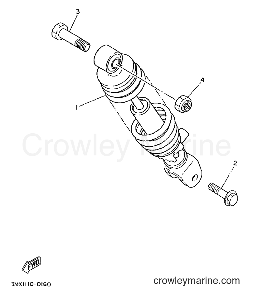 1996 Scooter CW50 - CW50 (4VV3) [999] - REAR SUSPENSION