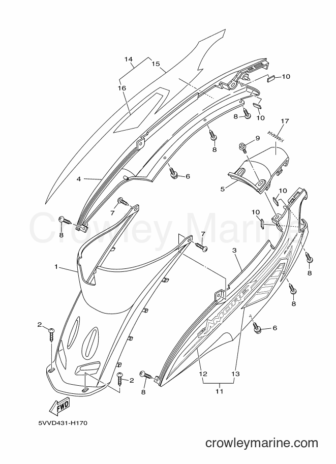 2009 Scooter AL115S - AL115S (5VVD) [010] - SIDE COVER
