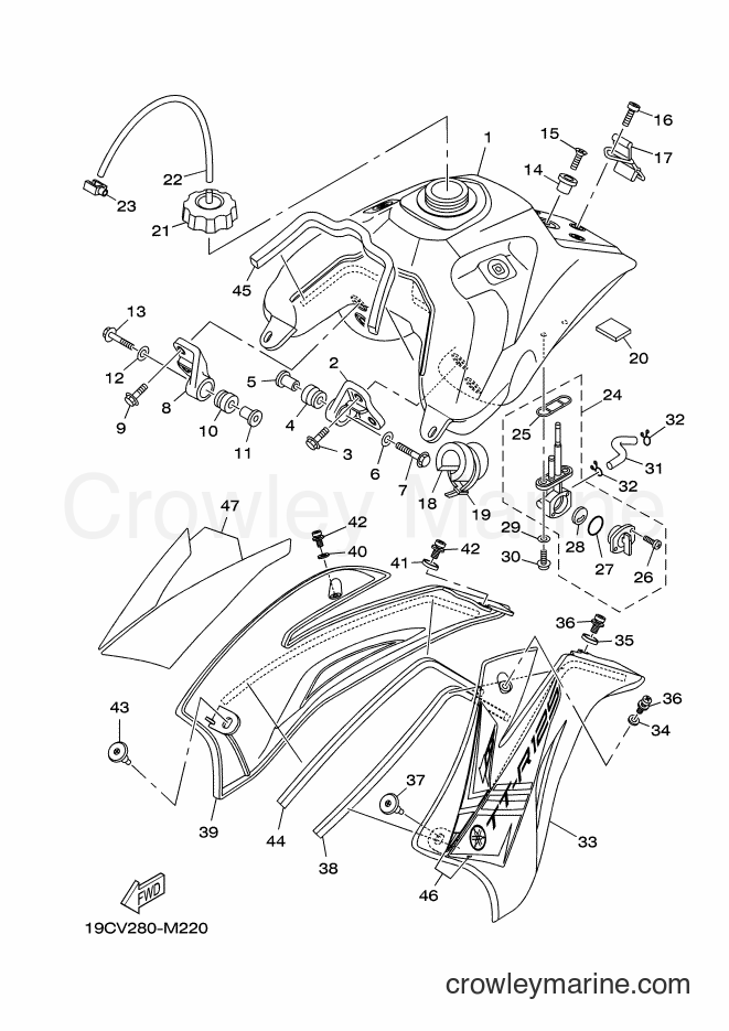 Yamaha Motors TT-R125LW (2CP2) [010] - FUEL TANK
