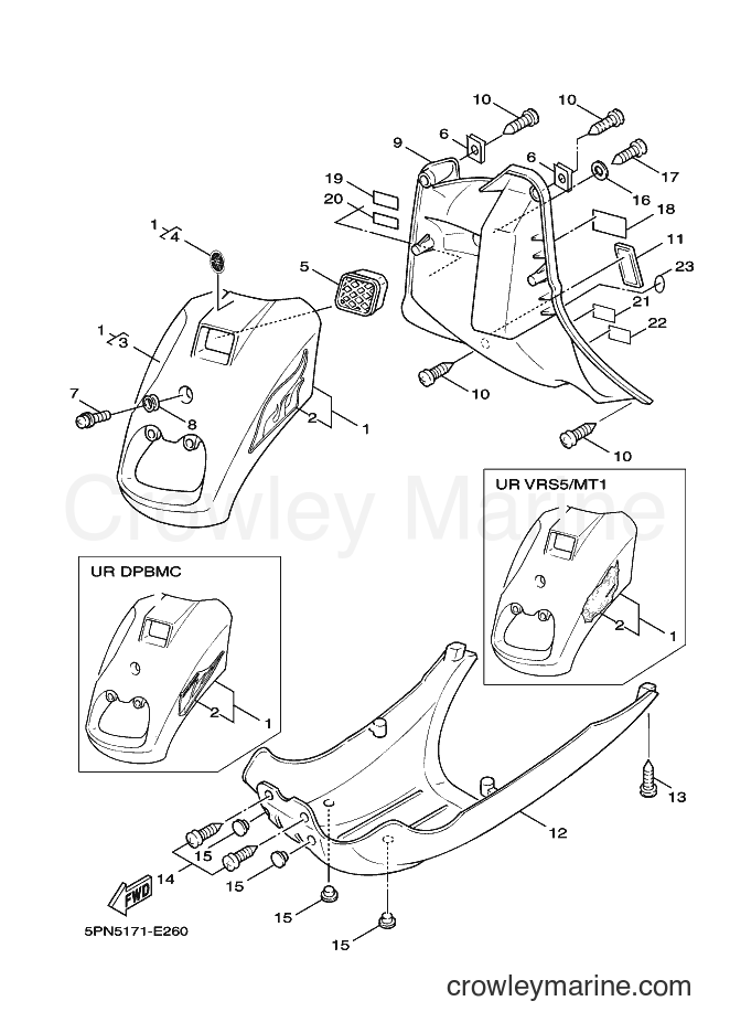2006 Scooter YW50 - YW50 (5PN5) [010] - LEG SHIELD