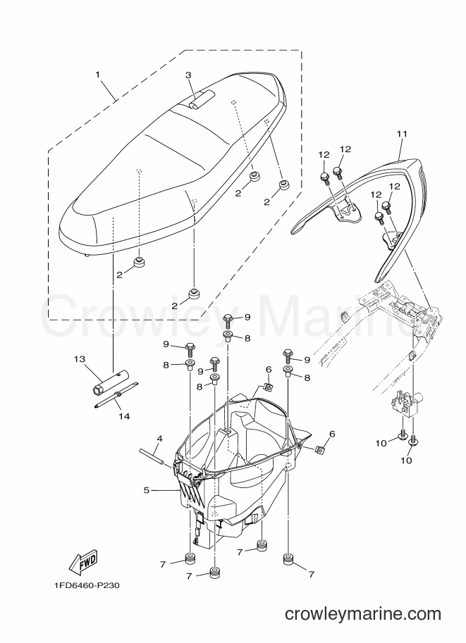 2016 Scooter T115FLSEC - T115FLSEC (1FDB) [010] - SEAT