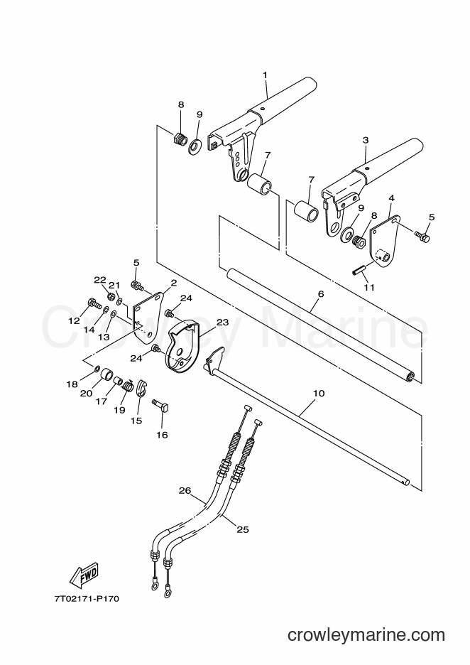 2015 Snowblower YT660 - YT660 (7T02) [010] - CLUTCH LEVER