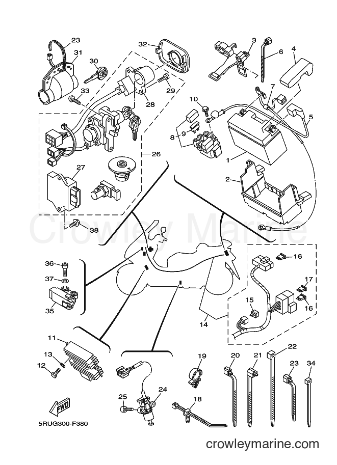 Yamaha Motors YP400 (5RUG) [010] - ELECTRICAL 1