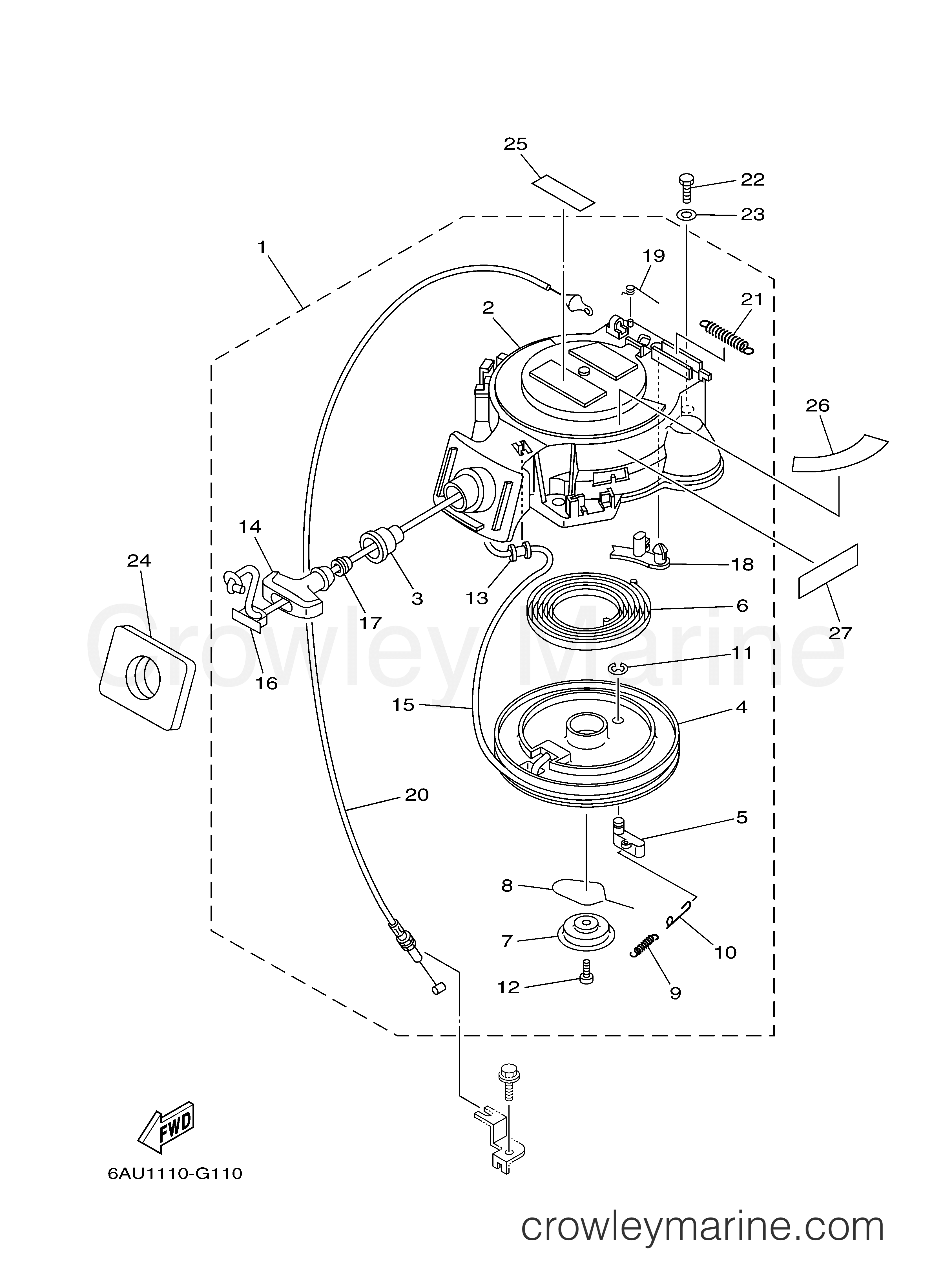Yamaha Motors T9.9XEHA - STARTER