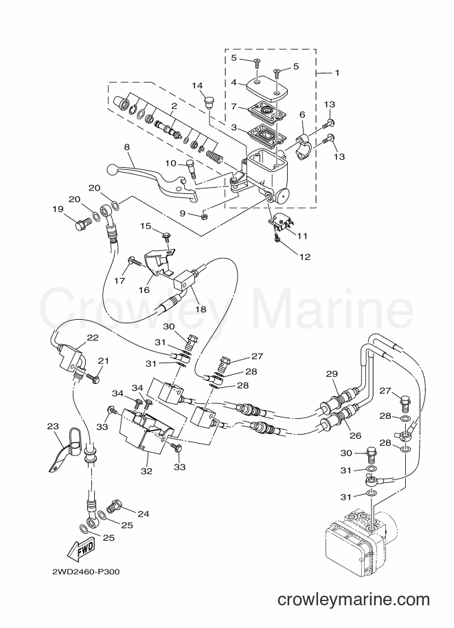 2016 Sport Bike YZF-R3A - YZF-R3A (B02F) [010] - FRONT MASTER CYLINDER