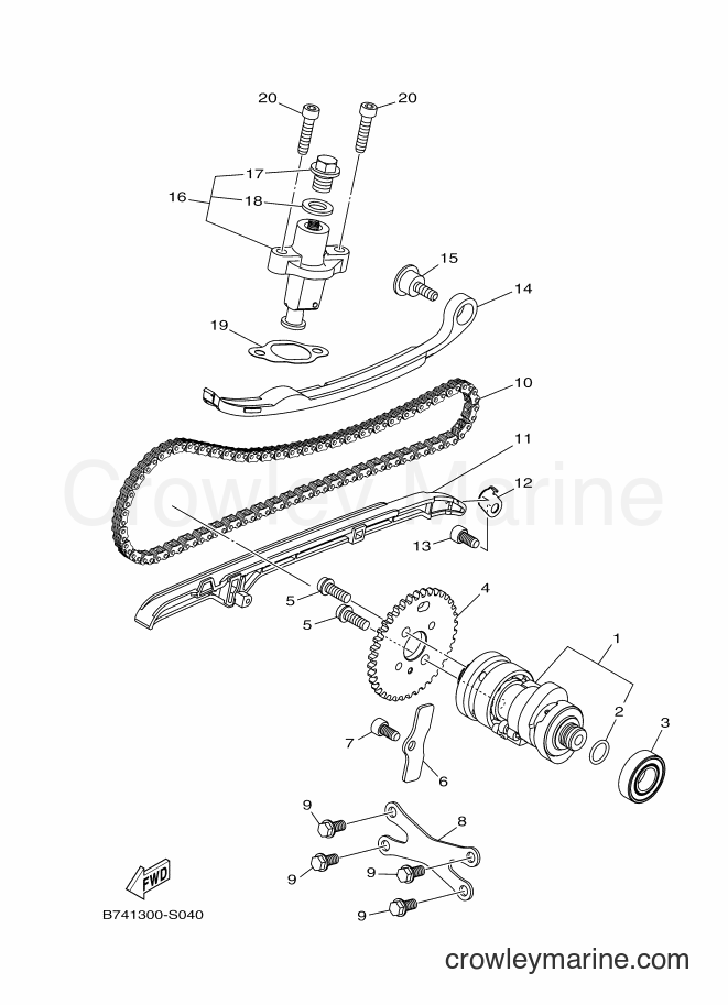 2017 Scooter CZD300-A - CZD300-A (B741) [010] - CAMSHAFT & CHAIN
