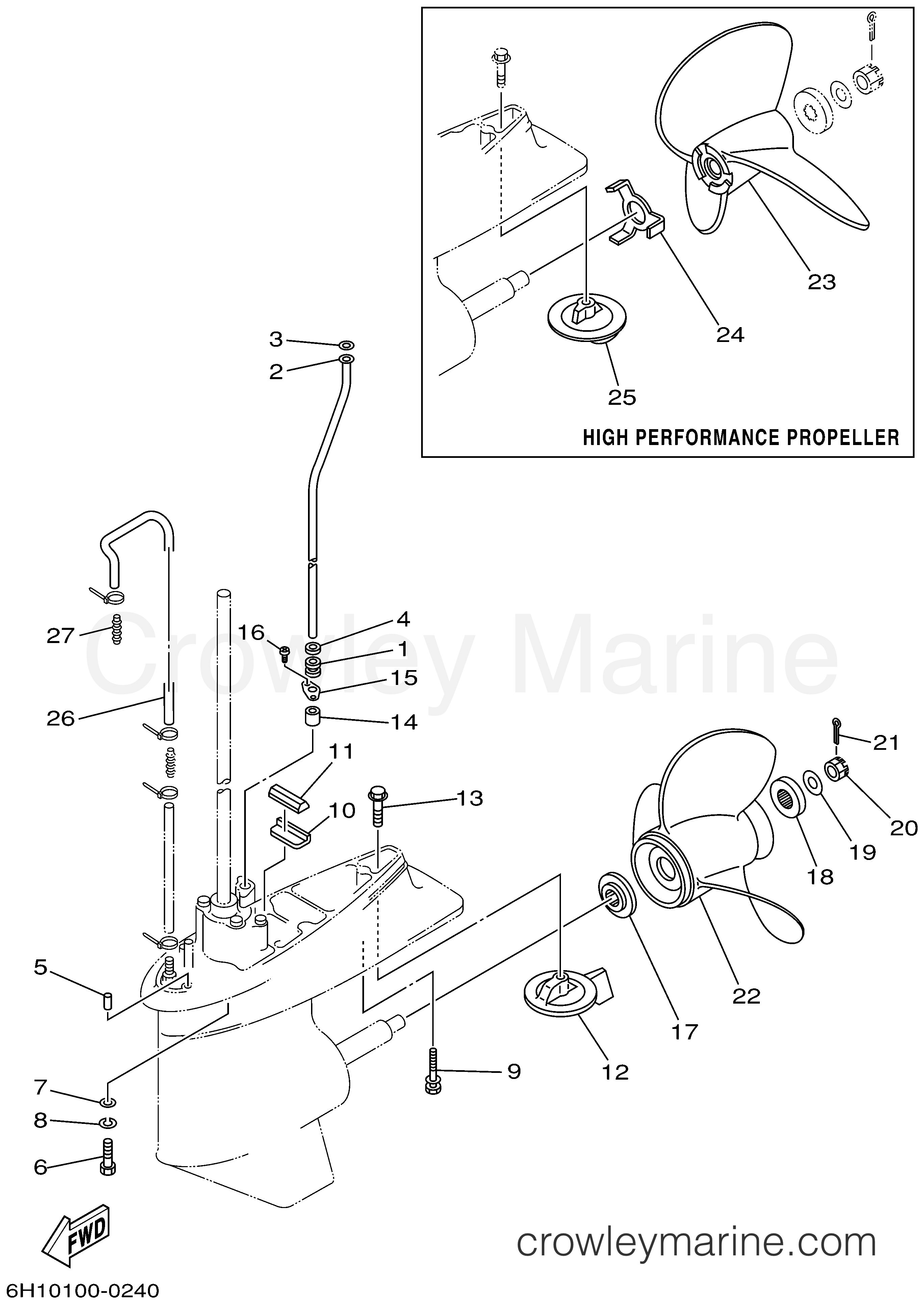 Yamaha Motors 90TLRA - LOWER CASING DRIVE 2