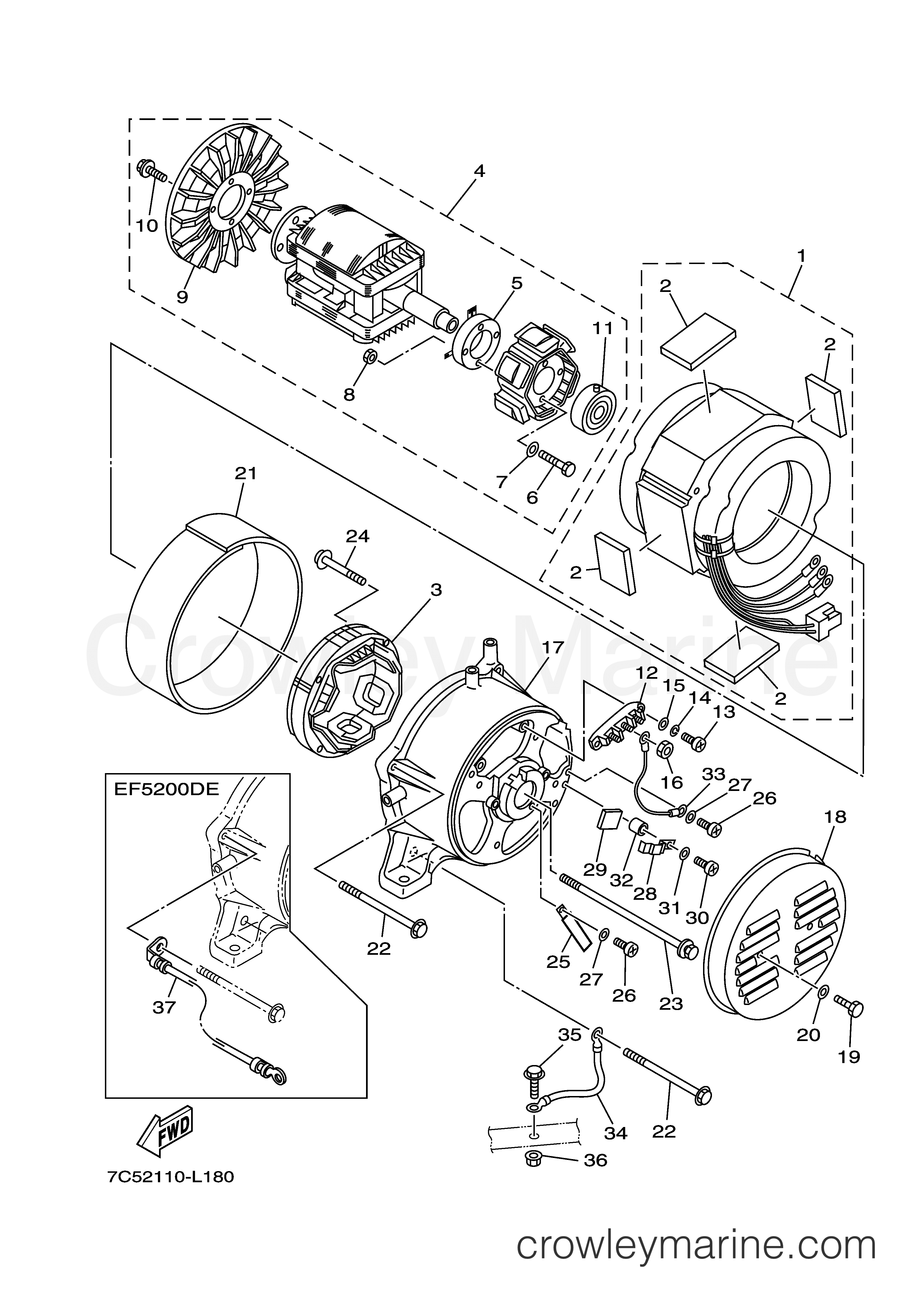 Yamaha Motors EF5200DEQ - GENERATOR