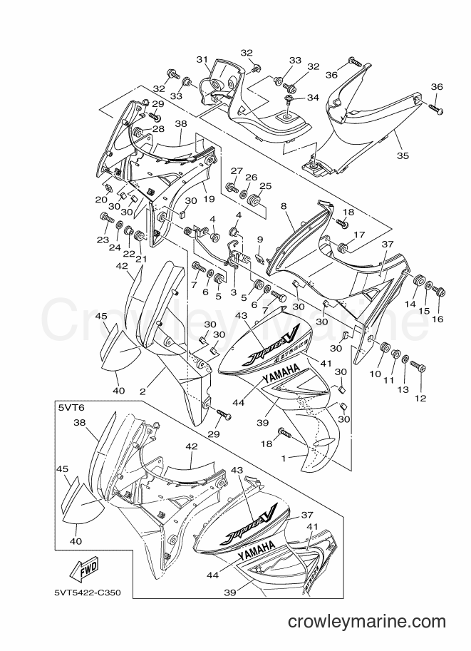2004 Scooter T110E - T110E (5VT5) [010] - LEG SHIELD