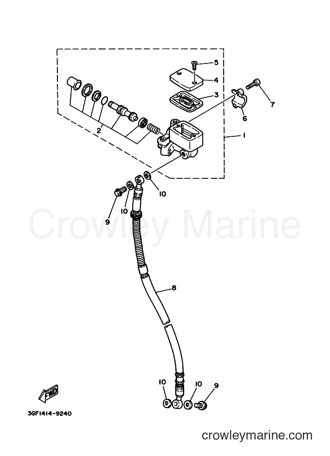 1996 Scooter YA50R - YA50R (4PC2) [999] - FRONT MASTER CYLINDER