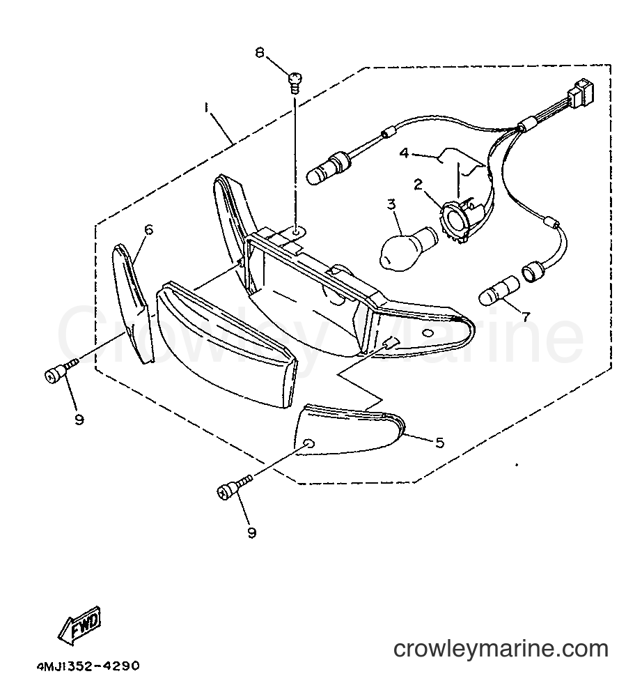 1994 Scooter YA50S - YA50S (4MJ4) [999] - HEADLIGHT