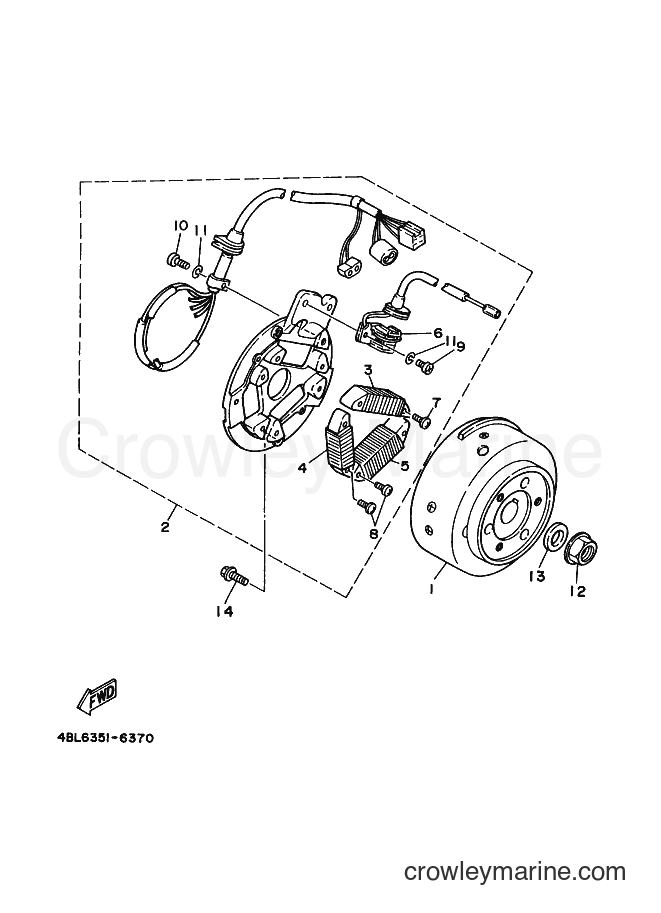 1996 Dirt Bike DT125RE - DT125RE (4DK6) [010] - GENERATOR