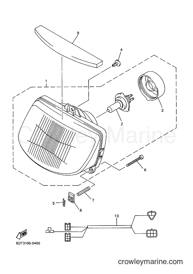 Yamaha Motors VT500 (8CY4) [030] - HEADLIGHT