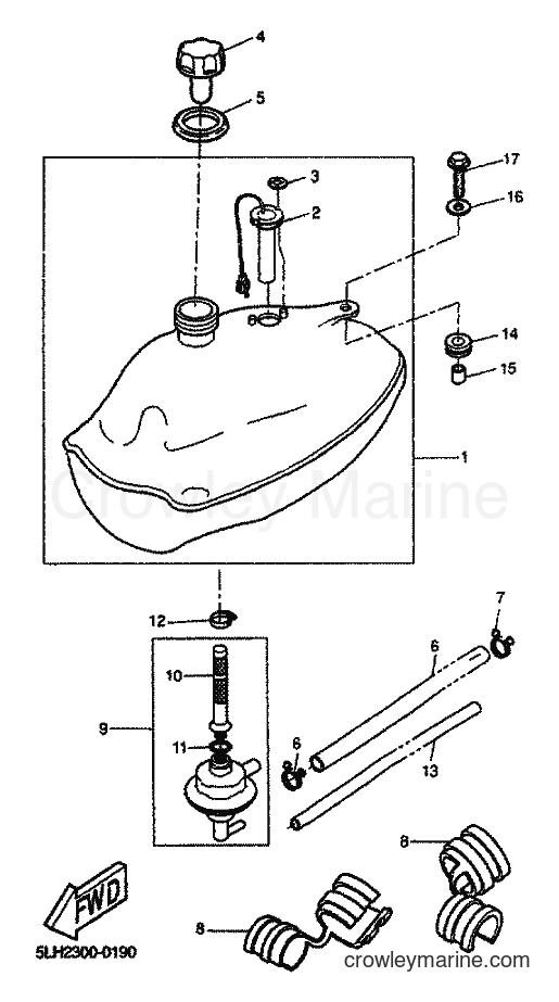 2001 Scooter EW50 - EW50 (5LH3) [020] - FUEL TANK