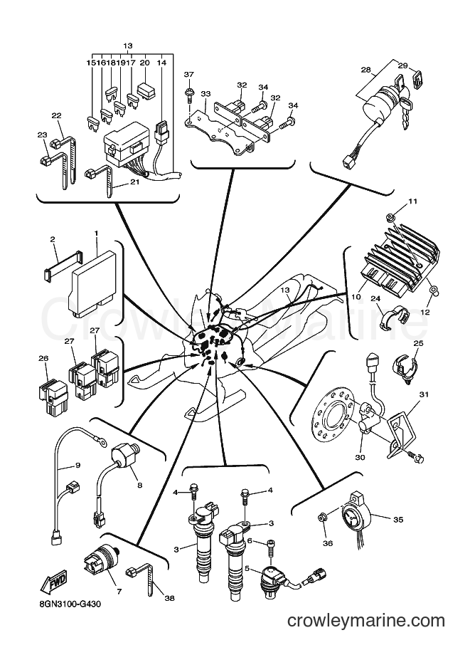 2008 Snowmobile RPZ50S - RPZ50S (8GN3) [020] - ELECTRICAL 1
