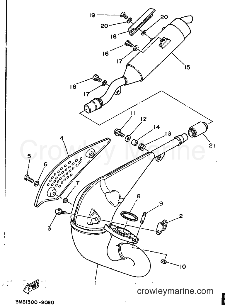 Yamaha Motors DT125R (3NC2) [999] - EXHAUST