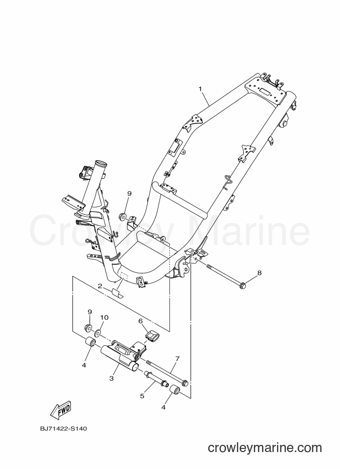 2018 Street Bike LNB125 - LNB125 (BJ76) [010] - FRAME