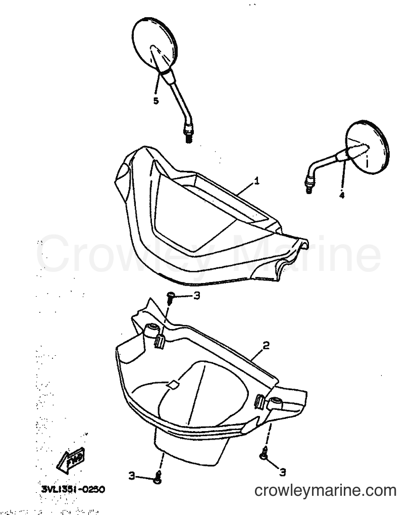 1992 Scooter CW65 - CW65 (4GP1) [999] - COWLING 1