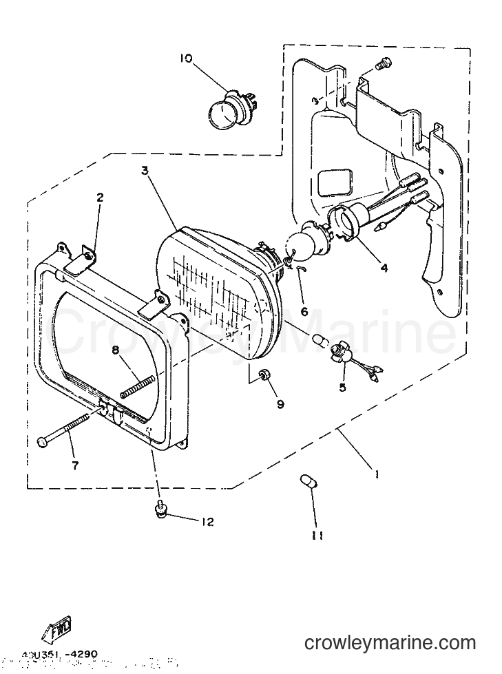 1986 Dirt Bike IT200S - IT200S (1VH) [999] - HEADLIGHT