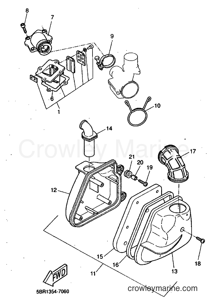 1999 Scooter YQ50 - YQ50 (5HEA) [010] - INTAKE