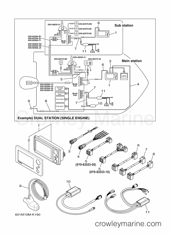 Yamaha Motors RIGGING METER-2011 (601M) [010] - COMMAND LINK PLUS