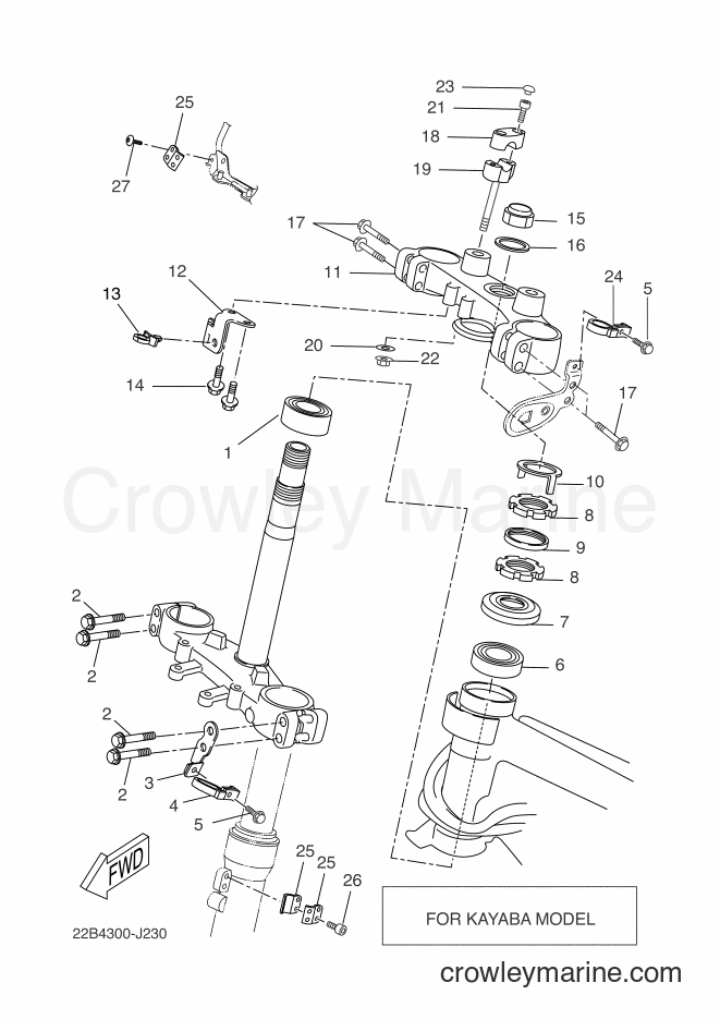 2010 Dirt Bike WR125X - WR125X (22B4) [030] - STEERING 2