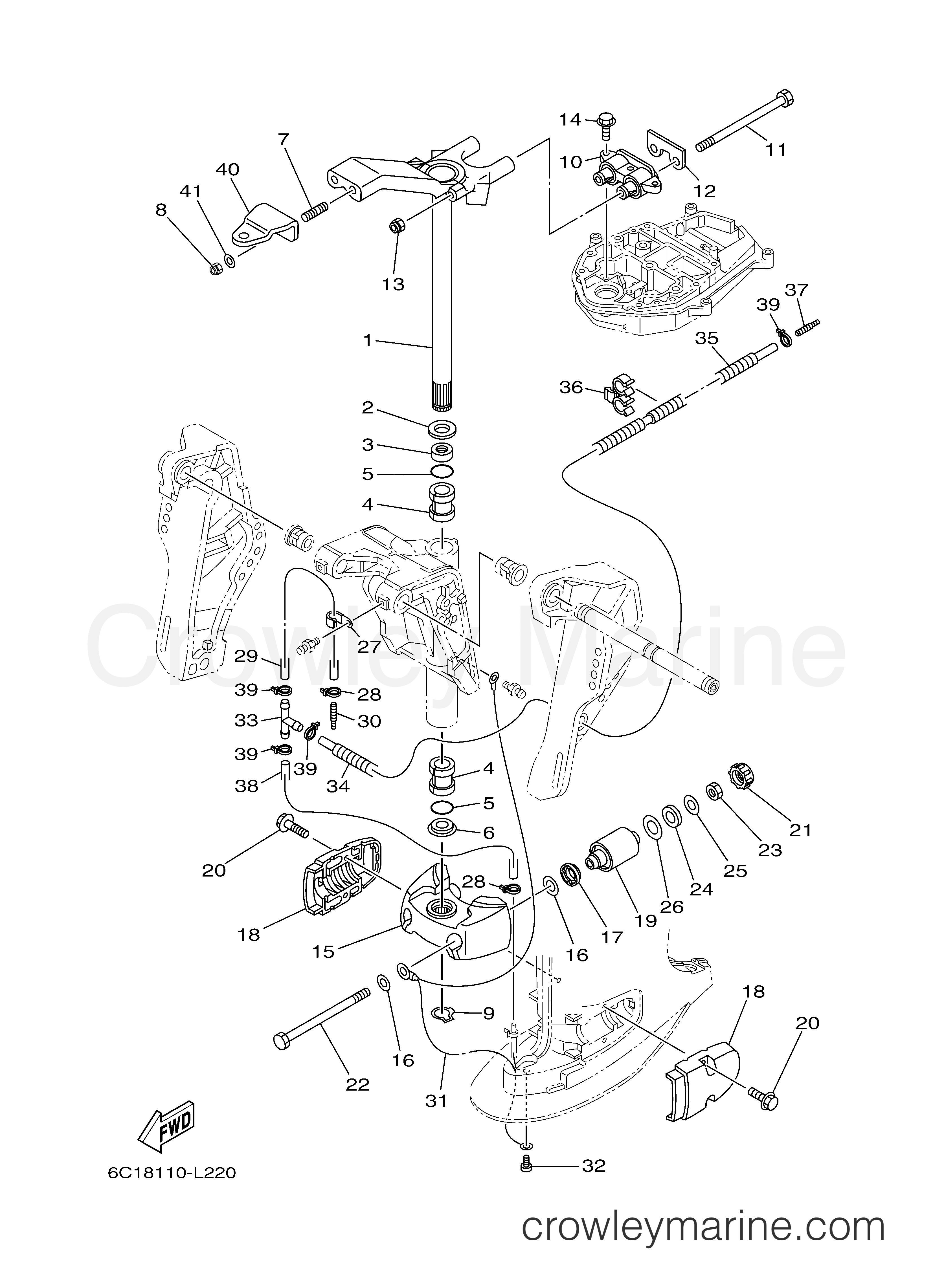 Yamaha Motors F50TLR - BRACKET 2