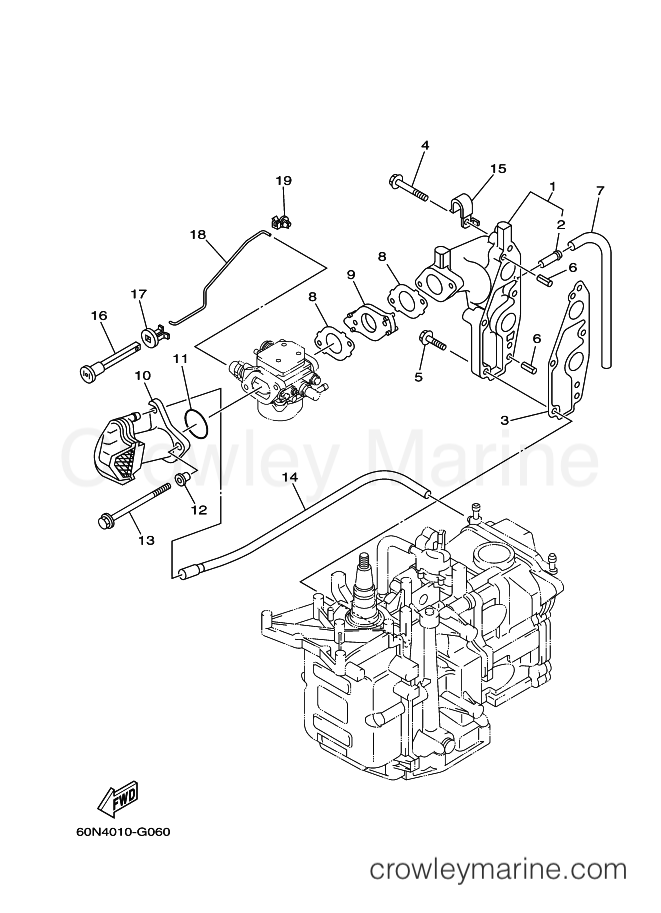 Yamaha Motors F8CMHS (60R7) [020] - INTAKE
