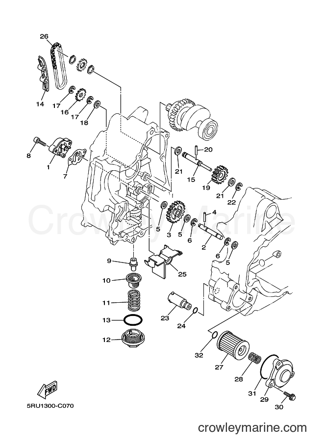 2004 Scooter YP400 - YP400 (5RU1) [040] - OIL PUMP