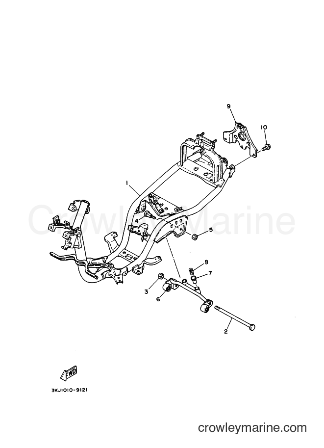 Yamaha Motors CY50 (3SA5) [010] - FRAME