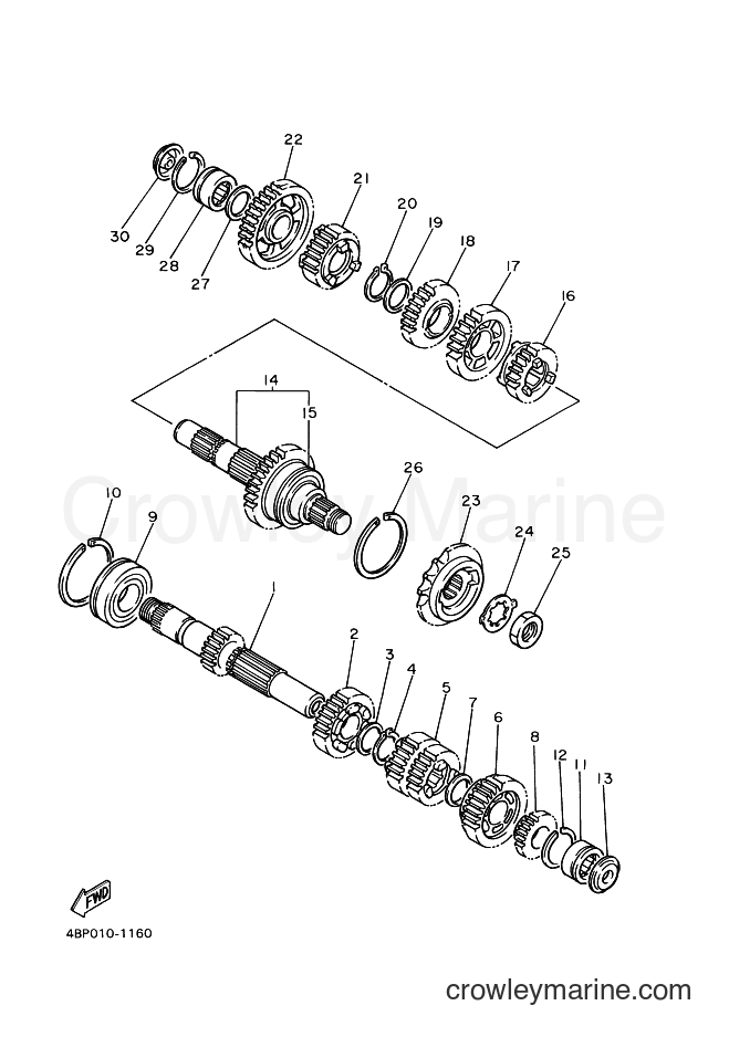 Yamaha Motors XJ600S (4BRG) [110] - TRANSMISSION
