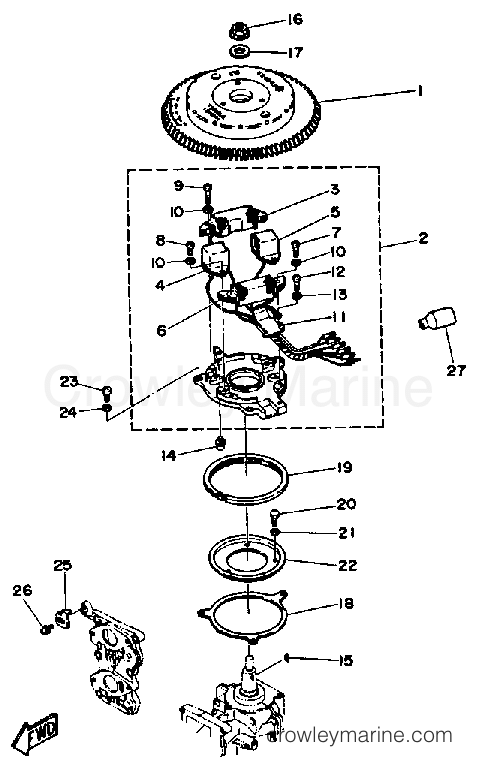 Yamaha Motors 25ESHP - MAGNETO