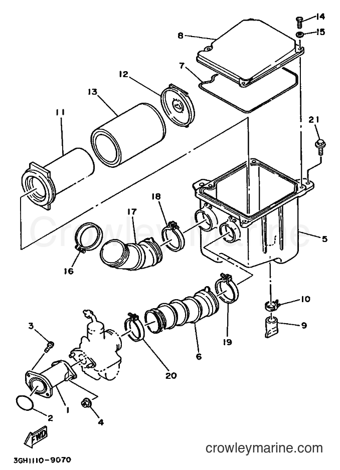 1989 ATV YFM250 - YFM250 (3GH2) [010] - INTAKE